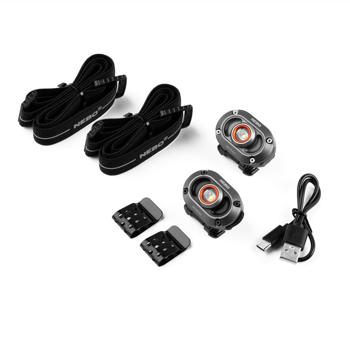 Nebo Mycro 250 rechargeable headlamp, 2-pack