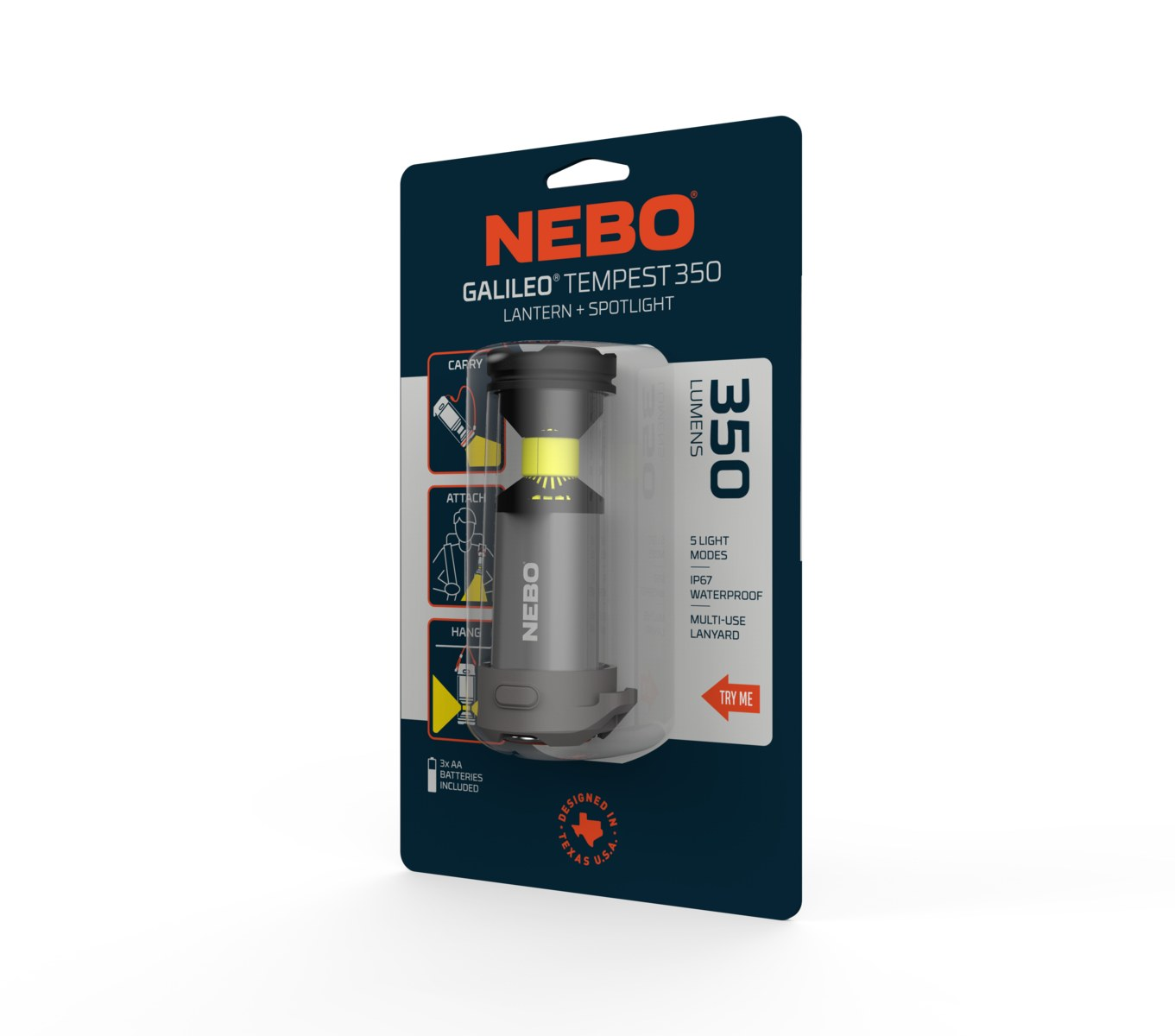 Nebo Galileo Tempest 350 lantern and spotlight