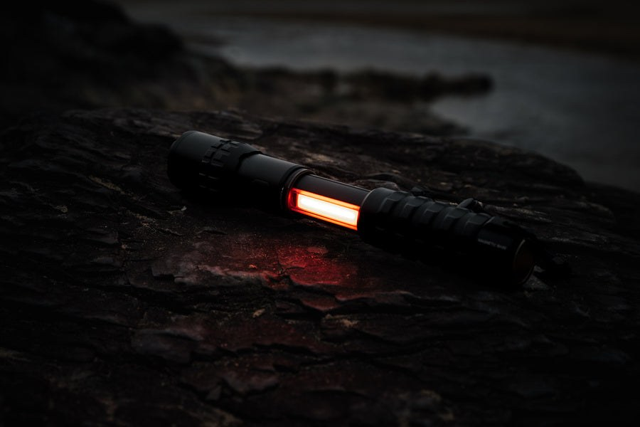 Nebo Slyde King 2K Black Line rechargeable flashlight and COB work light