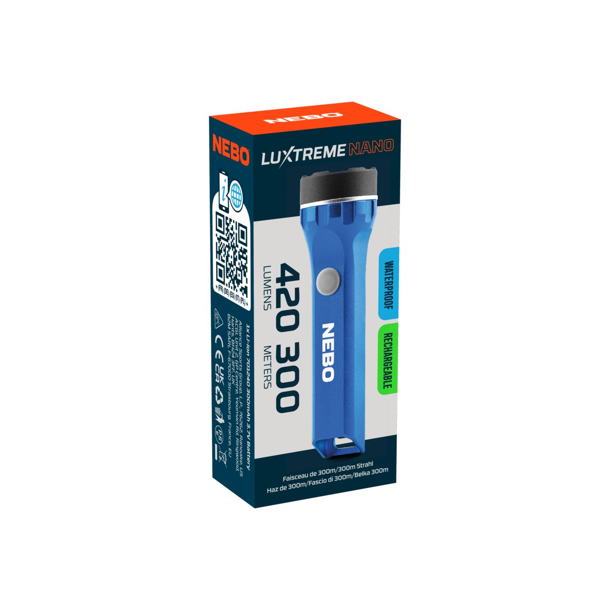 Nebo Luxtreme Nano rechargeable pocket flashlight