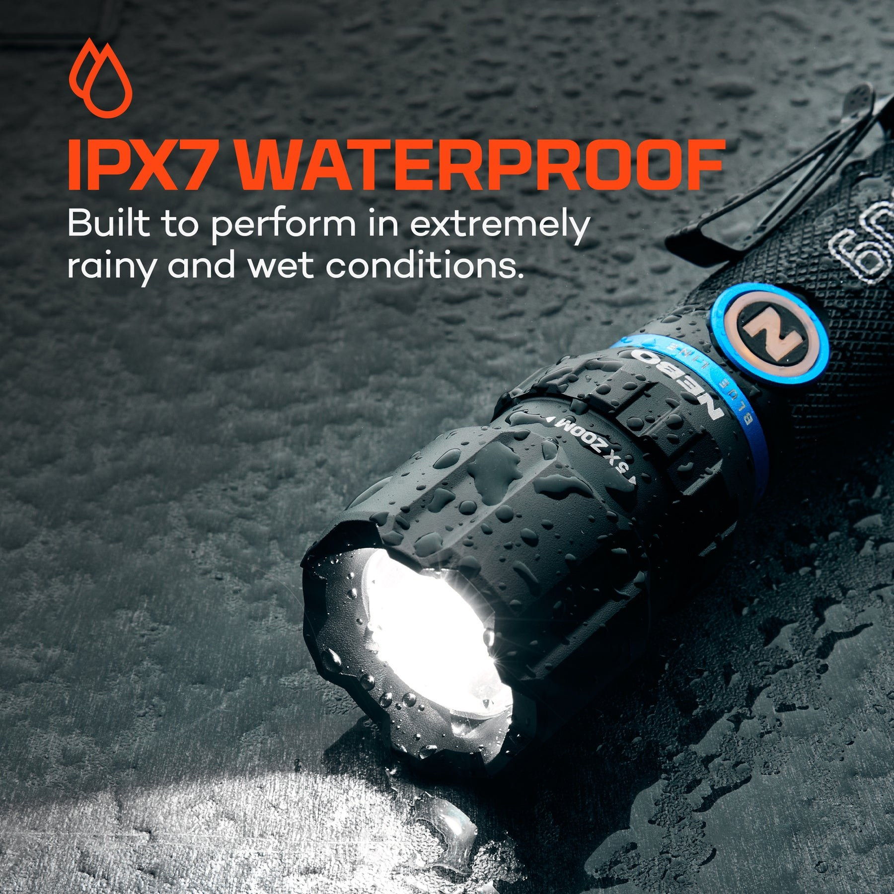 Nebo Blueline 600 Flex ladattava LED-taskulamppu