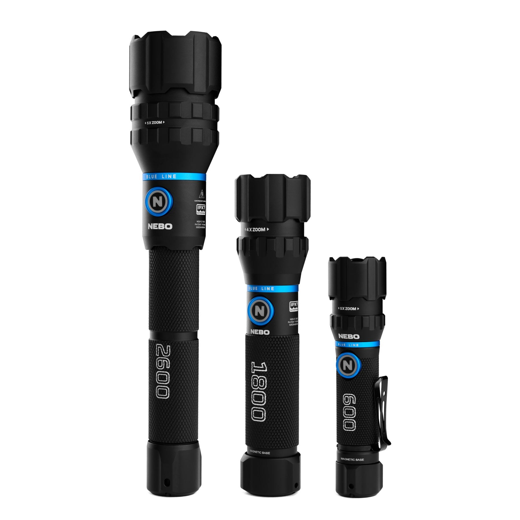 Nebo Blueline 600 Flex ladattava LED-taskulamppu
