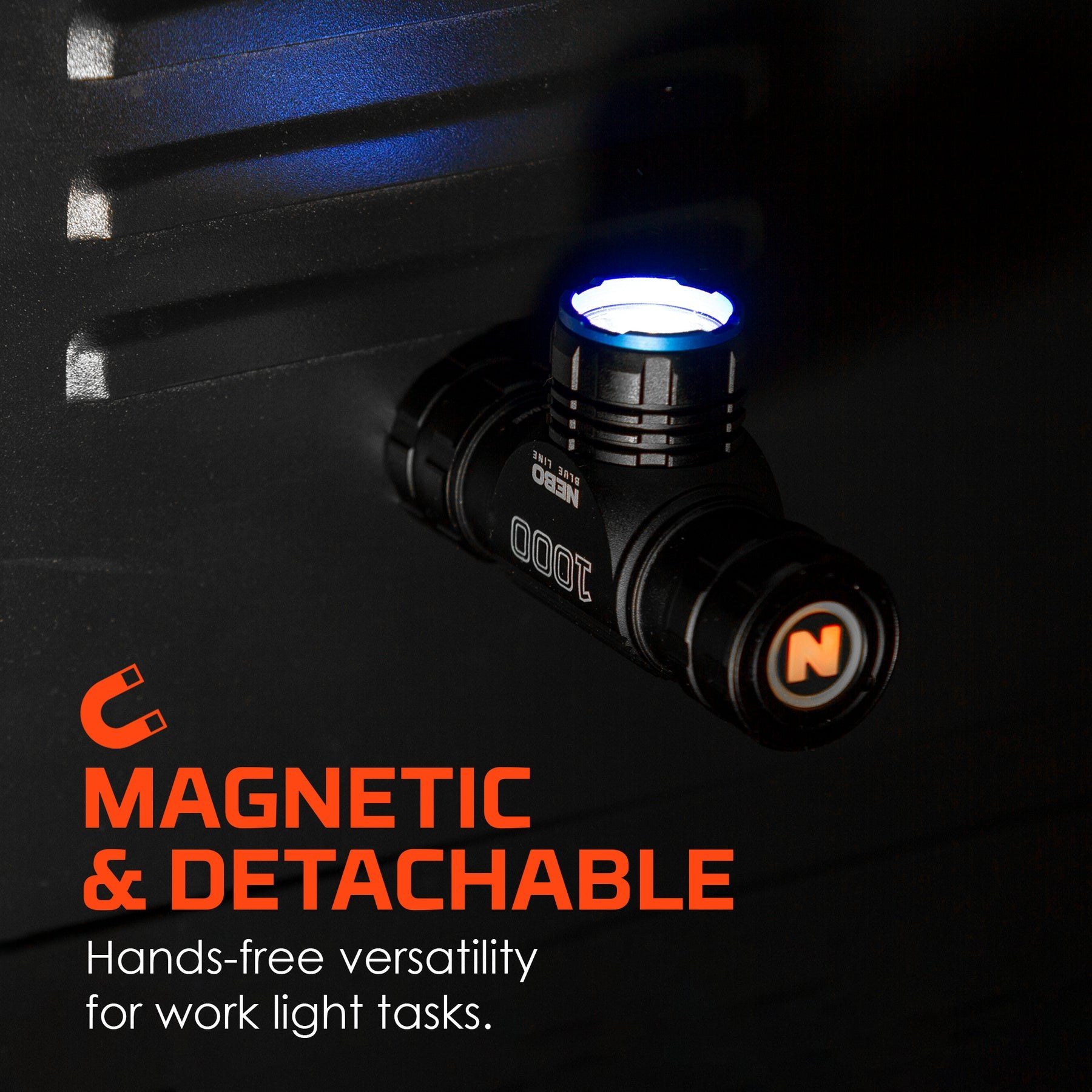 Nebo Blueline 1000 Flex rechargeable headlamp