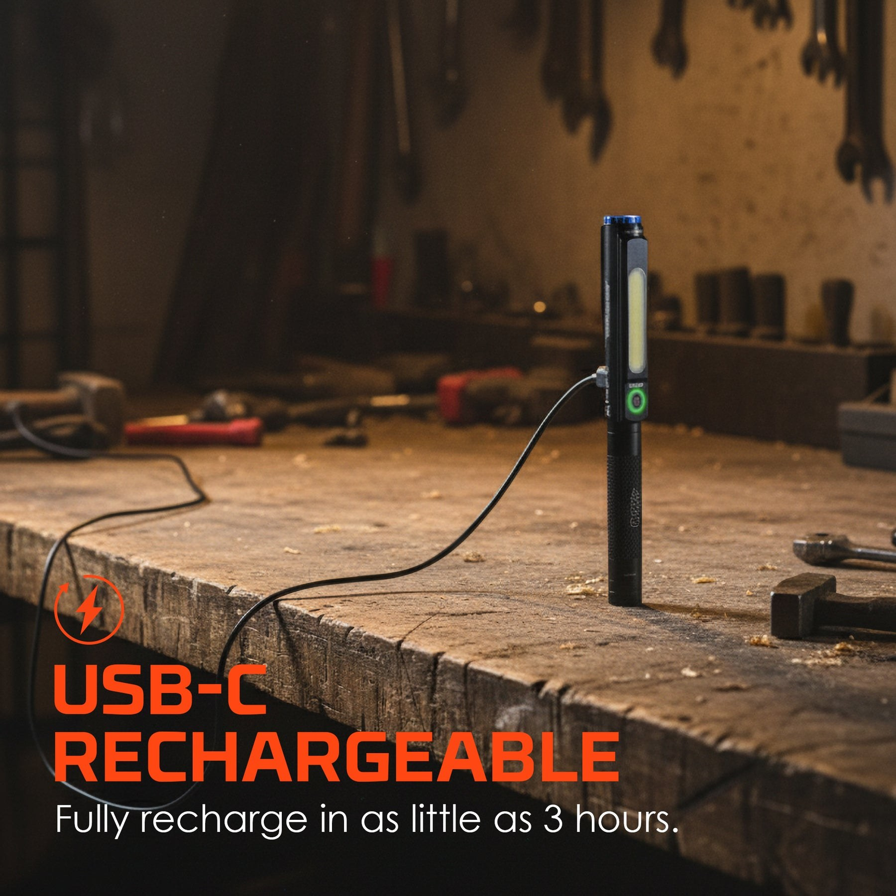 Nebo Blueline 450 rechargeable work light and flashlight