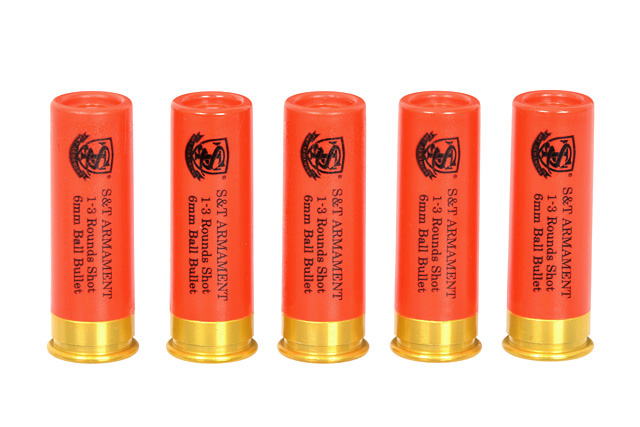 S&T M1887 haulikon hylsyt - 5 kpl setti (3 BB)