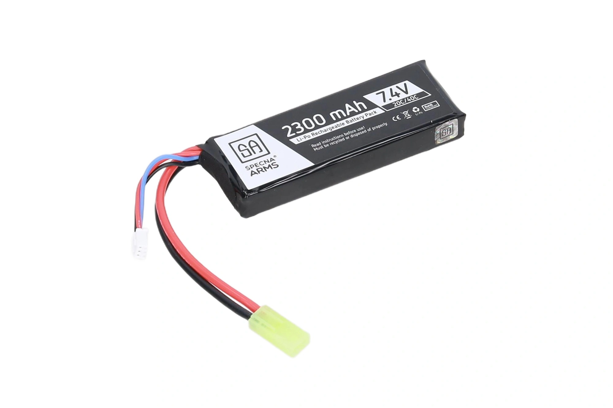 Specna Arms 7.4V 2300mAh 20/40C LiPo-akku - Pack - Mini Tamiya