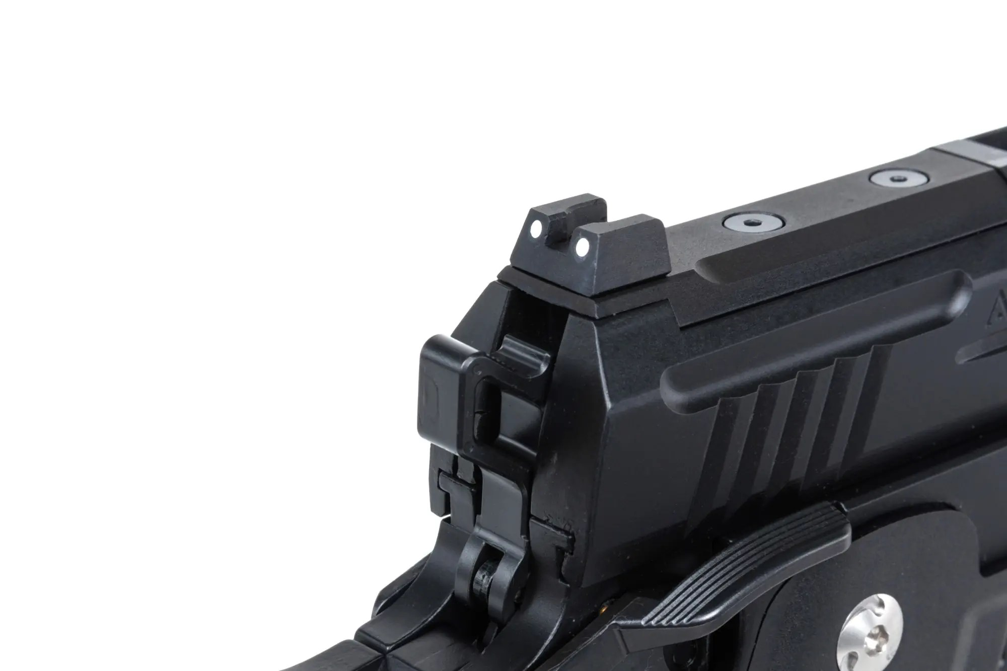 Arcturus Vanguard 4.3" Hi-Capa GBB Pistooli - Optics Ready & kompensaattori - Musta
