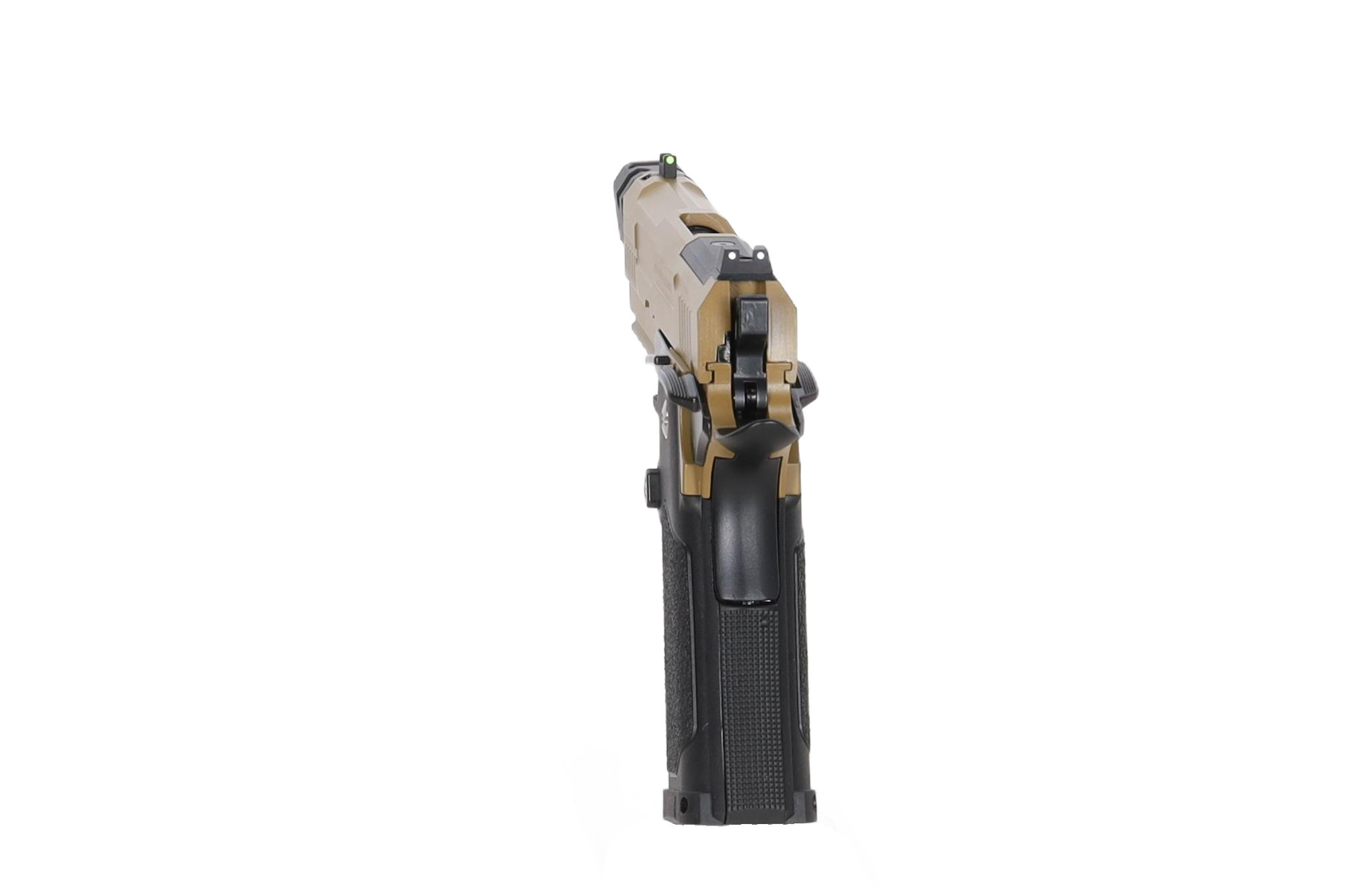 Arcturus Vanguard 4.3" Hi-Capa GBB Pistooli - Optics Ready & kompensaattori - Musta/Tan