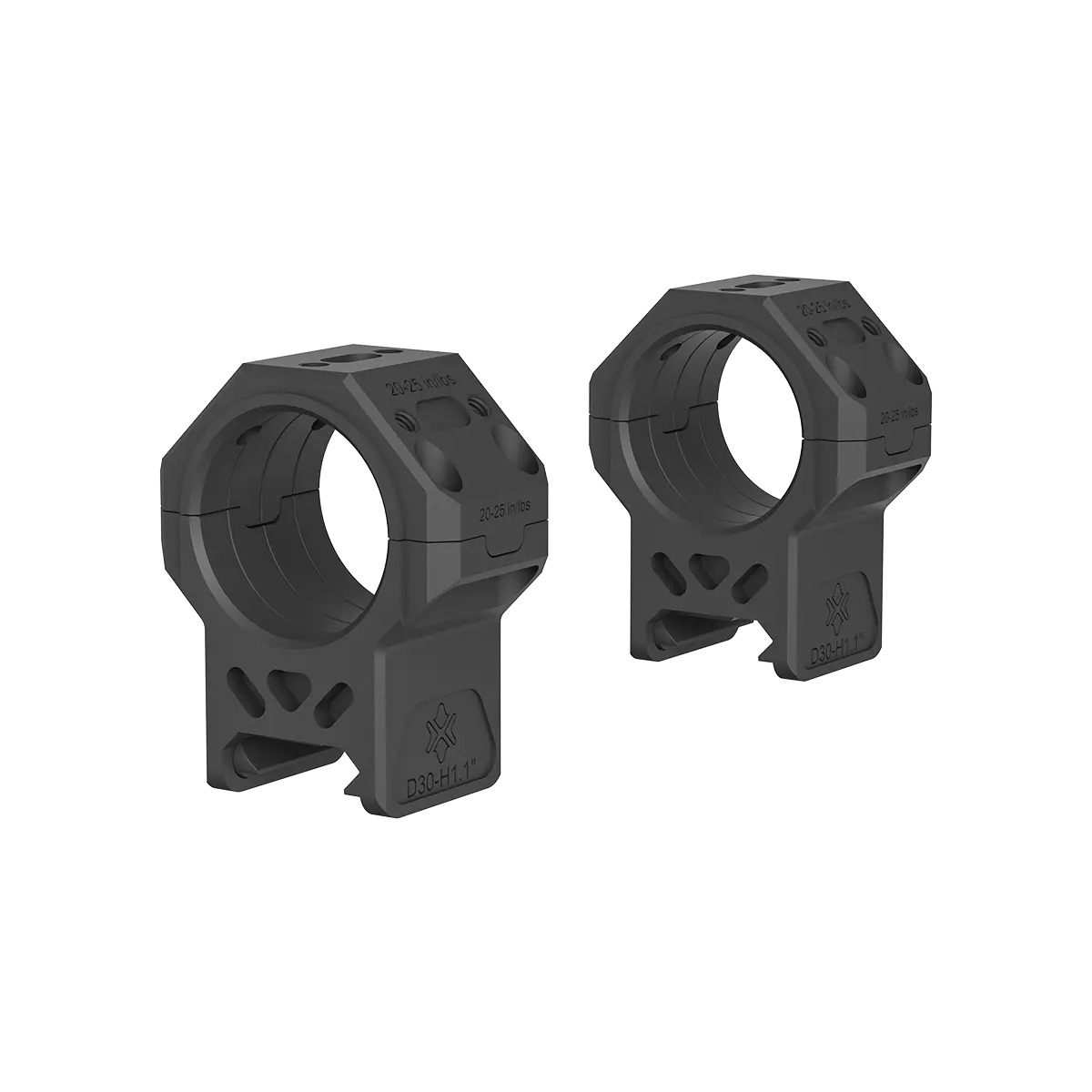 Vector Optics 30mm X-MOD Picatinny tähtäinrenkaat - 1.1"