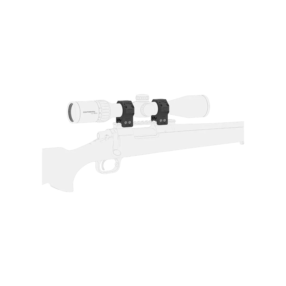 Vector Optics 30mm X-MOD Picatinny tähtäinrenkaat - 1.1"