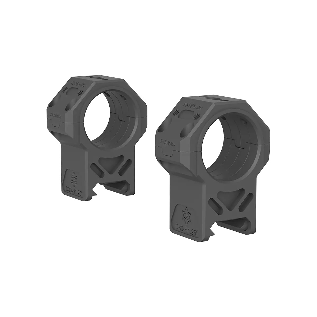 Vector Optics 30mm X-MOD Picatinny tähtäinrenkaat - 1.25"