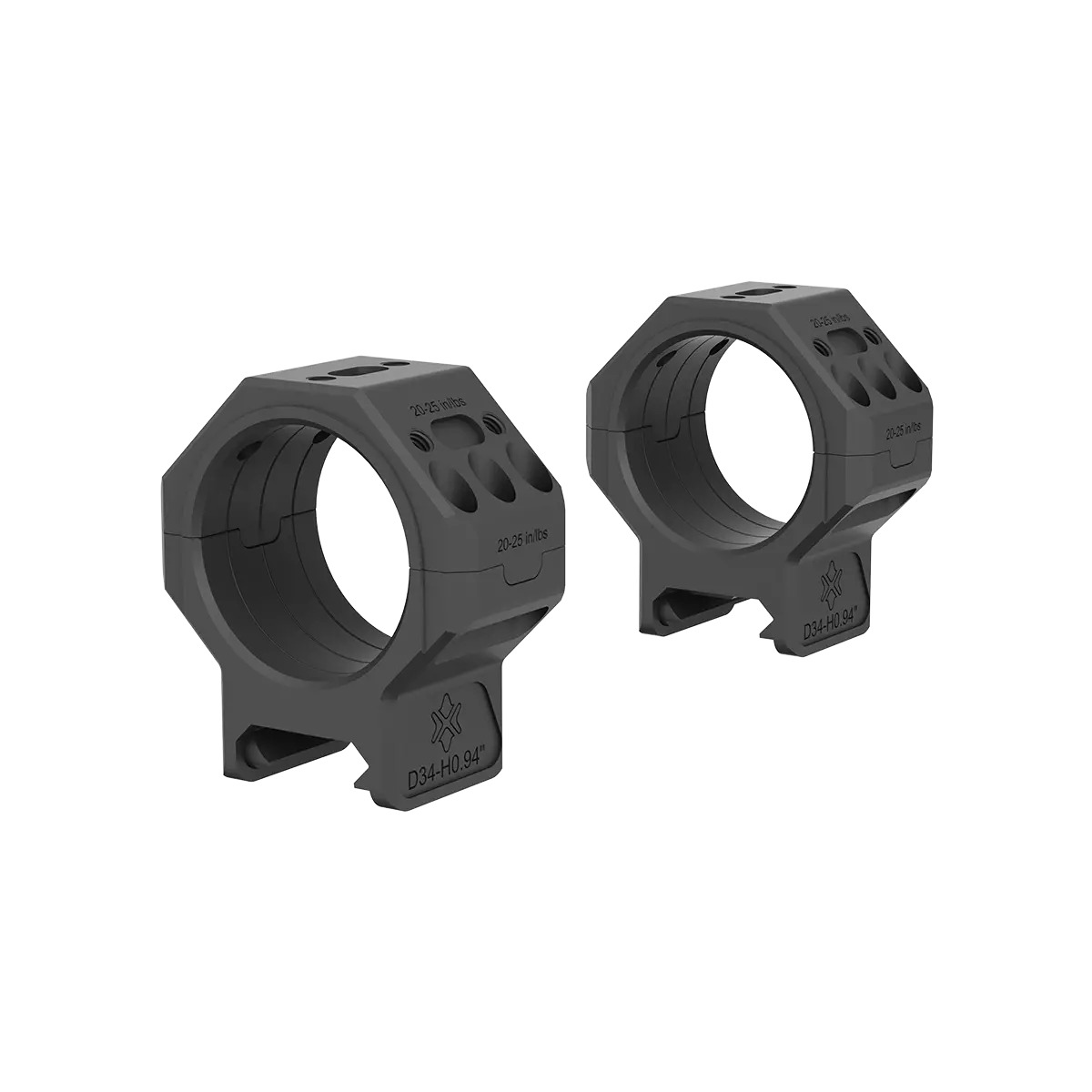 Vector Optics 34mm X-MOD Picatinny tähtäinrenkaat - 0.95"