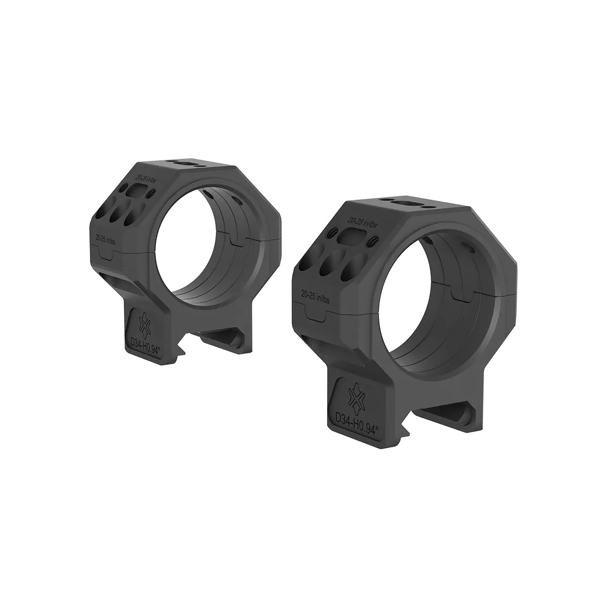 Vector Optics 34mm X-MOD Picatinny tähtäinrenkaat - 0.95"