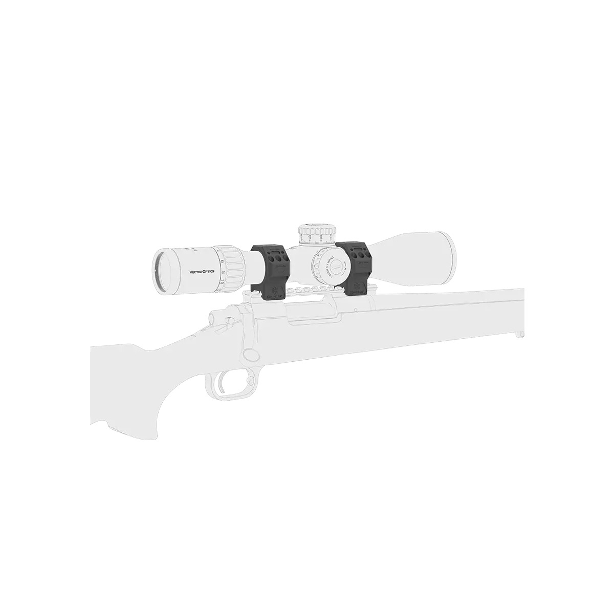 Vector Optics 34mm X-MOD Picatinny tähtäinrenkaat - 0.95"