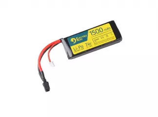 Electro River 7.4V 1500mAh 20/40C LiPo - Pack - Deans/T-Connect
