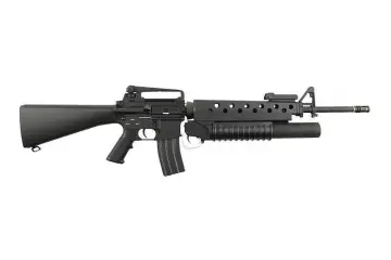 Specna Arms M16 + M203 heitin SA-G02 ONE, metallinen, musta