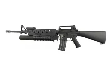 Specna Arms M16 + M203 heitin SA-G02 ONE, metallinen, musta