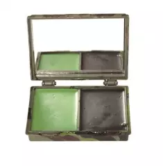 Mil-Tec naamiovärisetti peilillä, musta/vihreä