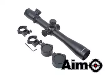 AIM-O 3.5-10x40E-SF kiikaritähtäin - musta
