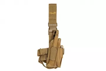 Viper Tactical pistoolin reisikotelo, oikeakätinen - kojootinruskea