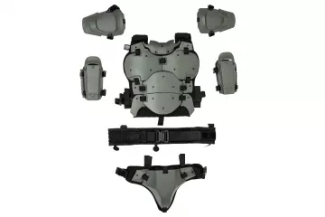 Ultimate Tactical Body Armor supersankaripuku - harmaa / musta