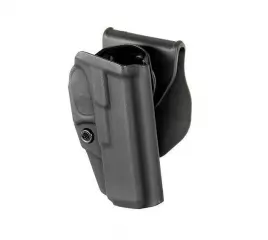 BLUETAC Kydex Fobus Glock 19 kitkakotelo, QD paddle - musta