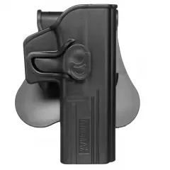 Amomax Glock 17/18/19/22/31 pistoolikotelo, paddle - musta