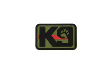 GFC Tactical K9 moraalimerkki, velcrolla - vihreä