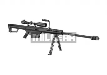 Snow Wolf Barrett M82A1 Bolt Action Sniper kiikarilla - musta
