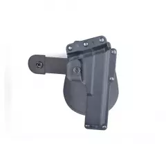 Element pistoolikotelo Glock 17 / 18 valaisimella (EX361) - musta