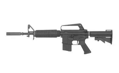 WE XM177 V3 GBBR Open Bolt - musta