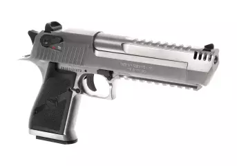 WE Desert Eagle L6 .50 AE GBB pistooli, metallinen - hopea