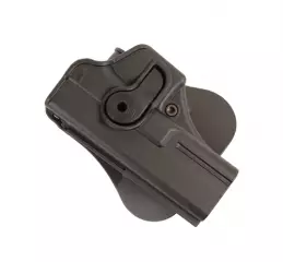 IMI Defense kova vyökotelo (Glock 17 / 22 /31), musta, vasemmalle