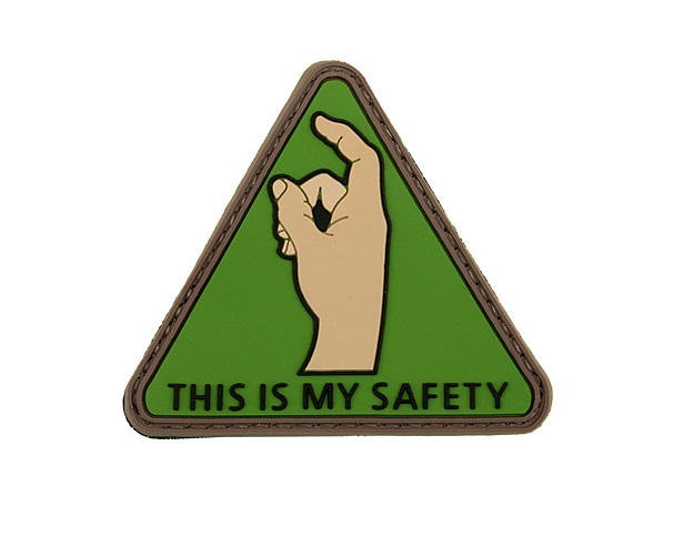 "This Is My Safety" velkromerkki