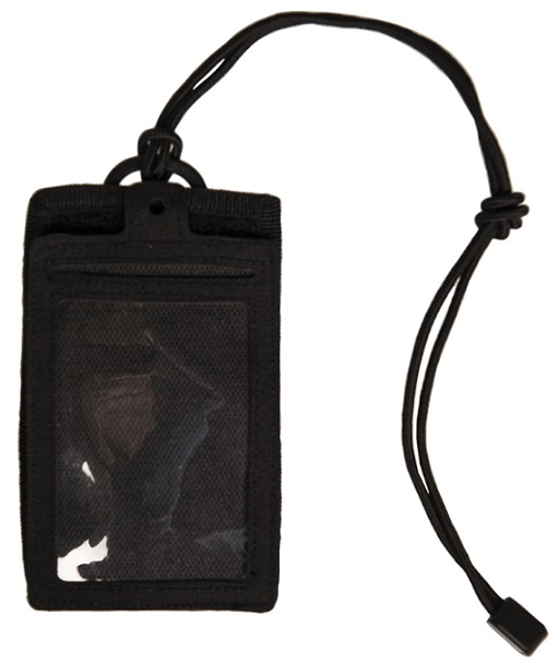 Mil-Tec Neck ID Case, henkilökorttitasku - musta