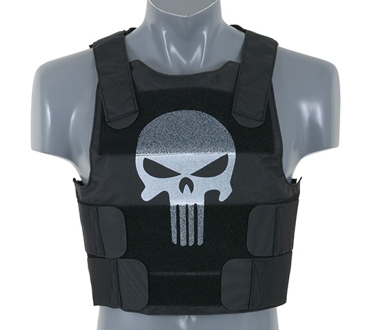 8Fields Punisher Skull Body Armor -  musta