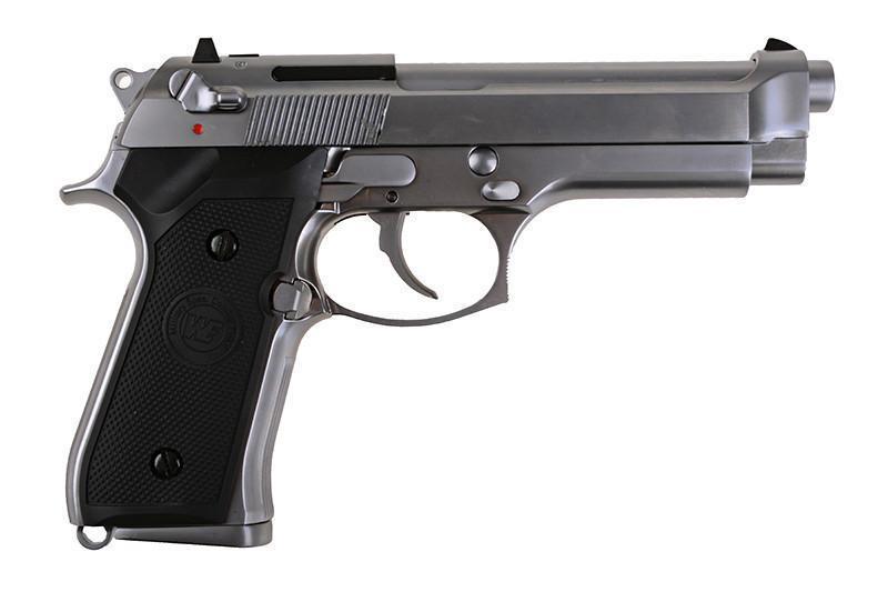 WE M92 v.2 blowback kaasupistooli, metallinen - hopea