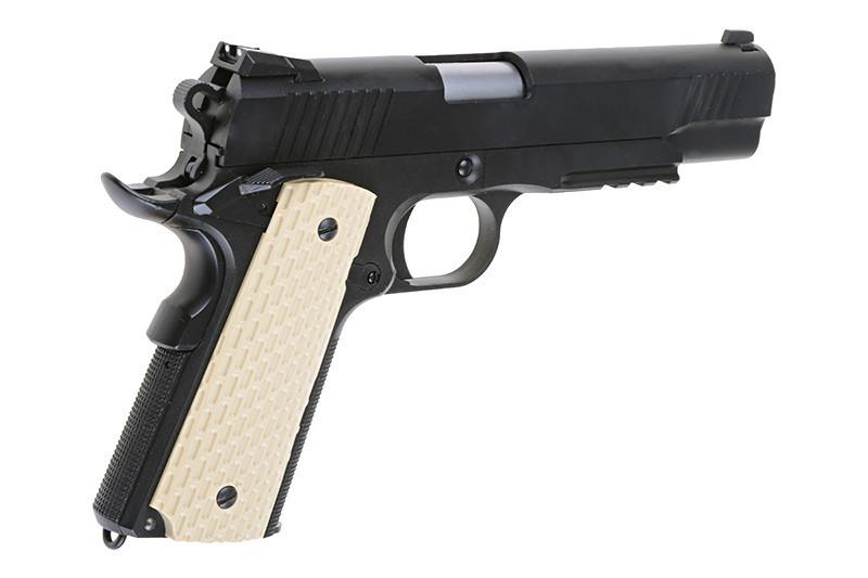 WE M1911 Kimber Desert Warrior 5.1 GBB pistooli, metallinen - musta