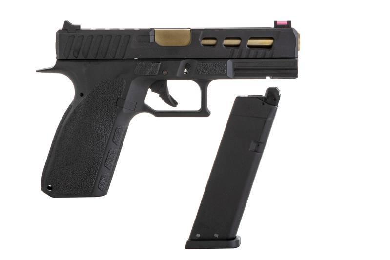 KJ Works KP-13-C ESP blow back kaasupistooli, metalliluisti