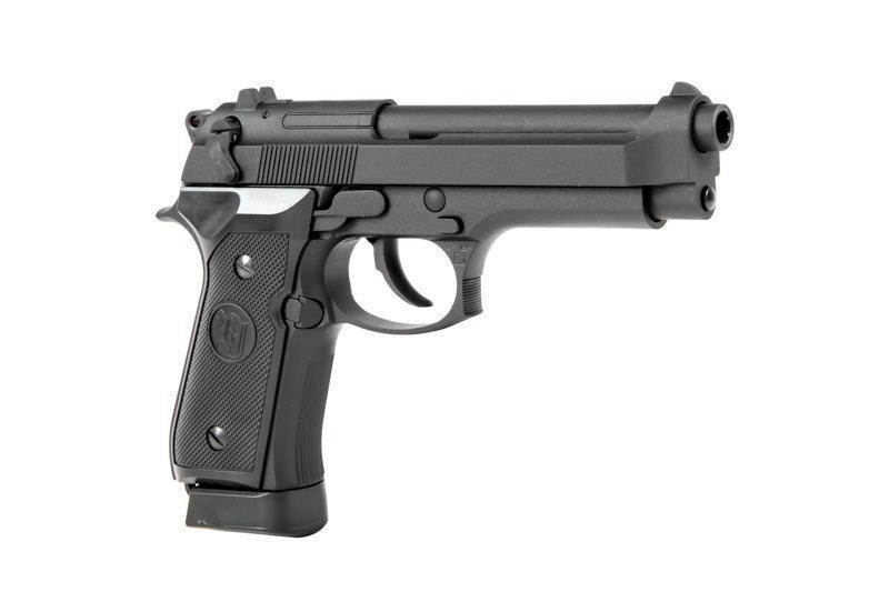 KJ Works M9 BlowBack CO2 pistooli, täysmetallinen - musta