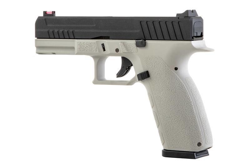 KJ Works KP-13 ESP BlowBack CO2 pistooli, metalliluisti - musta/tan