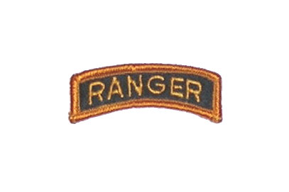 US Army hihamerkki, ranger-kaari, värillinen