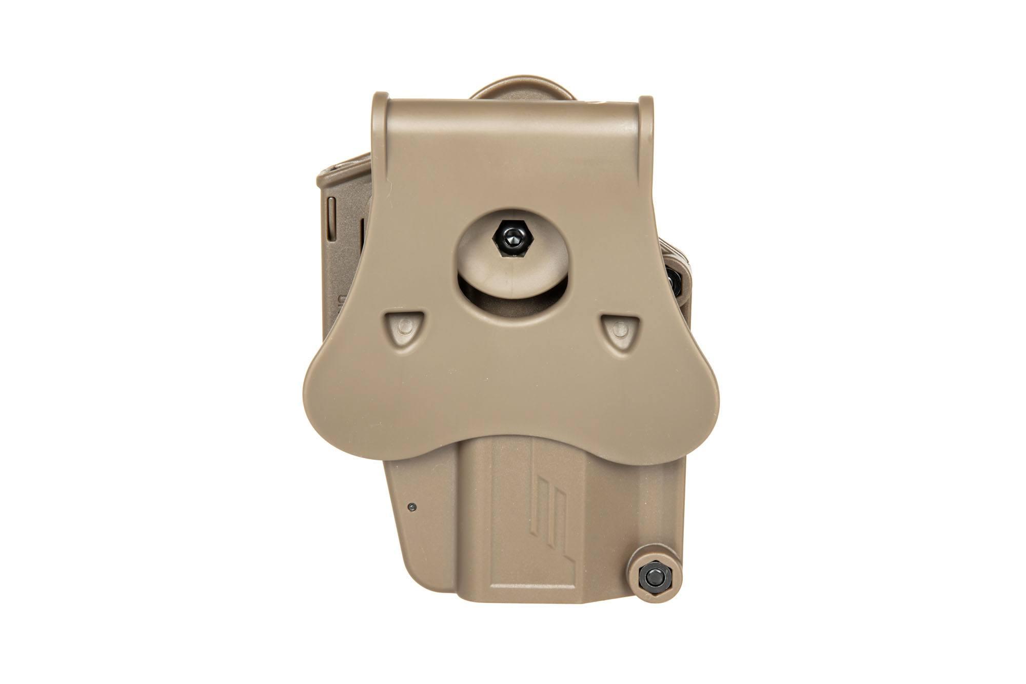 Amomax Per-Fit Universal pistoolikotelo, vasemmalle - FDE