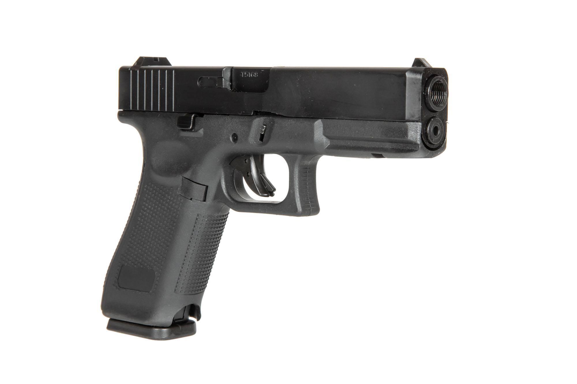 E&C EC-1102 G17 Gen5 GBB pistooli, metalliluistilla - musta