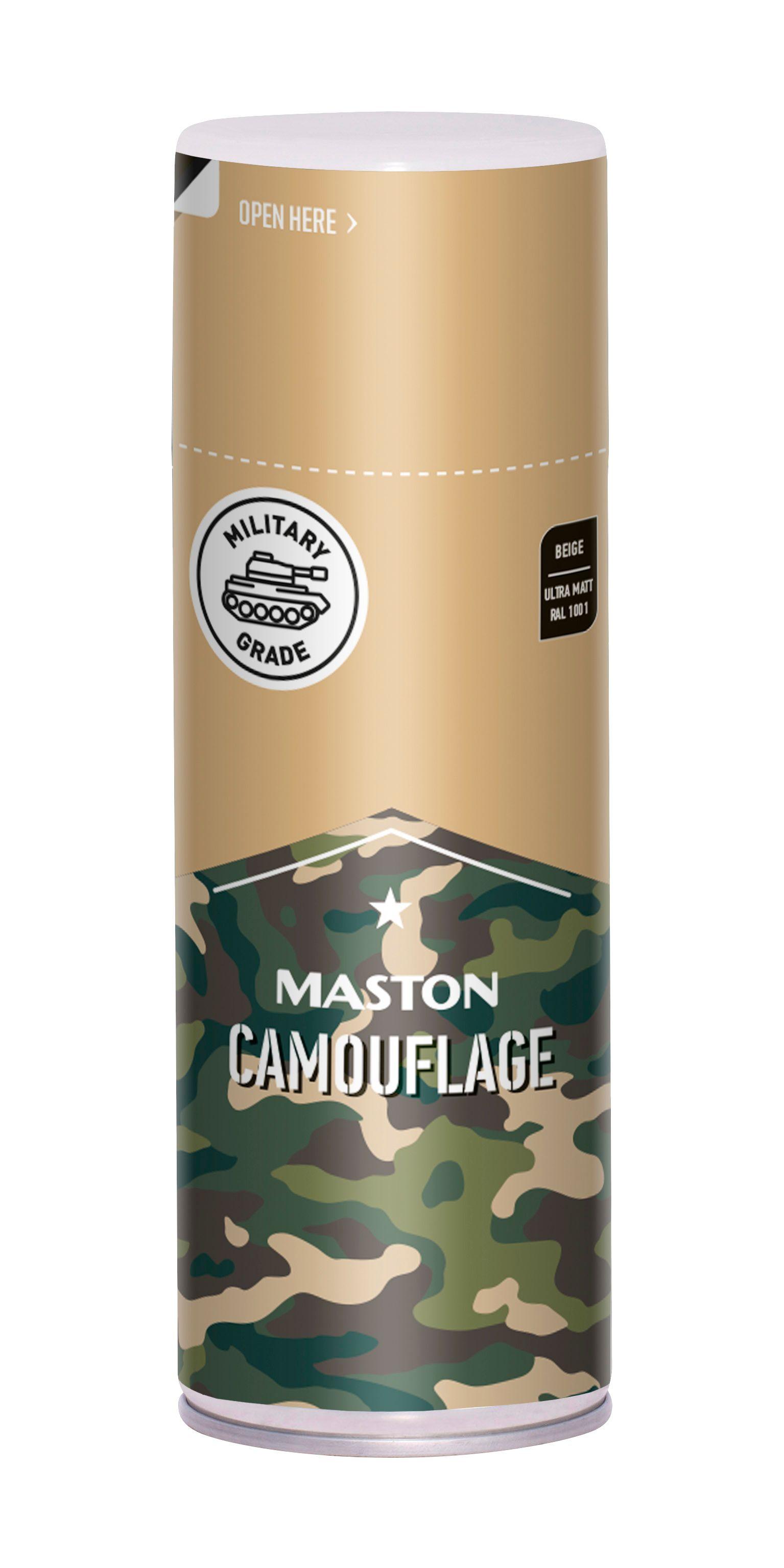 Maston Camouflage matta spraymaali 400ml - Beige RAL1001