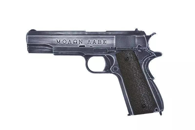 AW Custom NE2002 Molon Labe 1911 GBB pistooli, metallinen