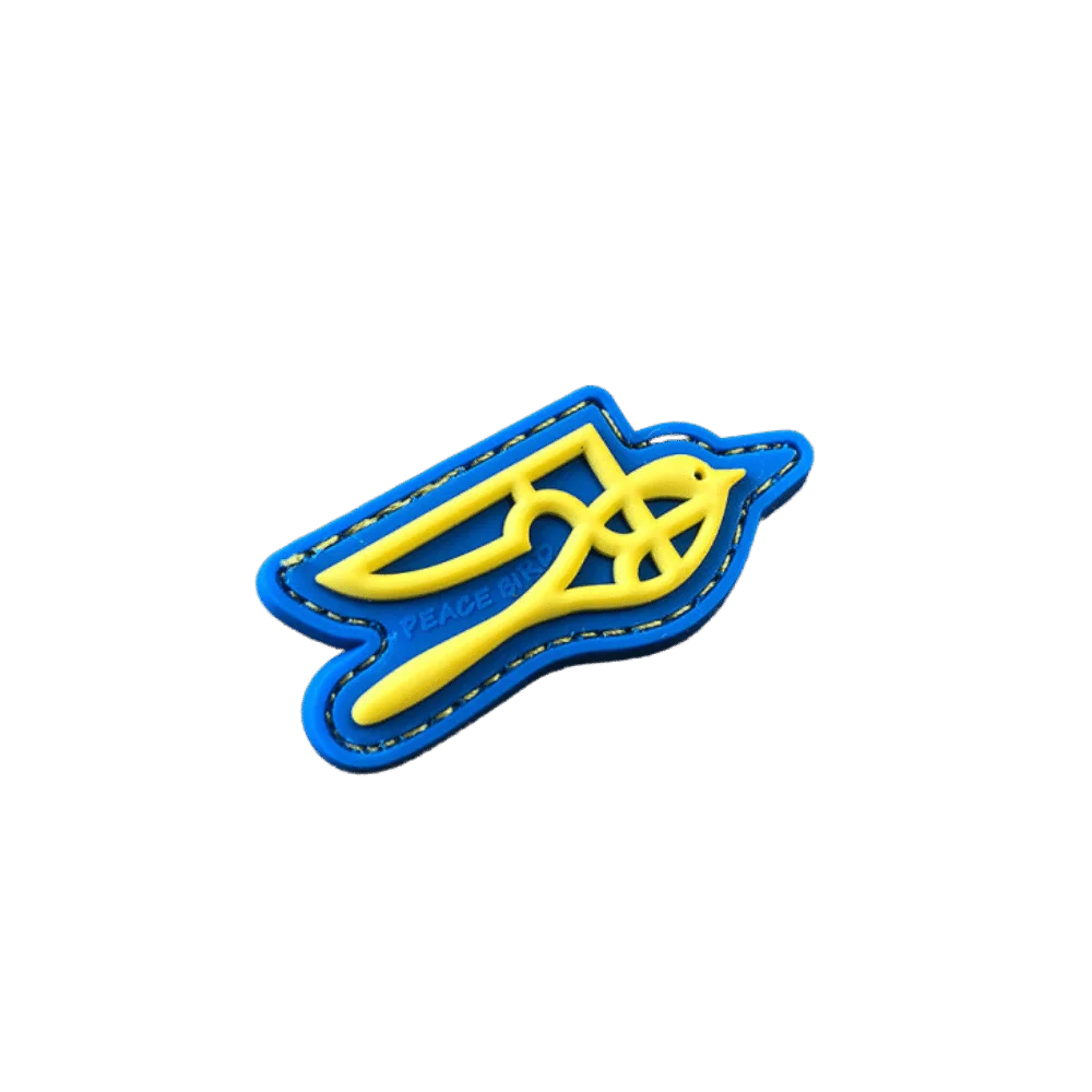 JTG Peace Bird 3D velcromerkki - värillinen