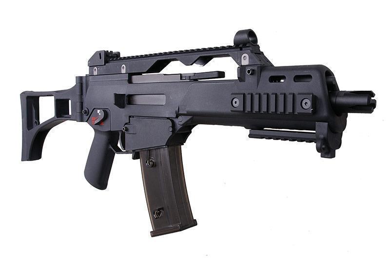 WE G36C (G39C) GBBR blowback rynnäkkökivääri - musta