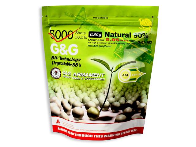 G&G 0.20g biokuulat - 1kg pussi / 5000 kuulaa
