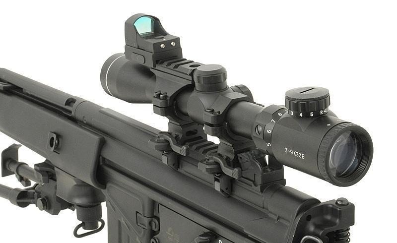 Cyma MP5/G3/SG1 tähtäinjalka, matala - musta